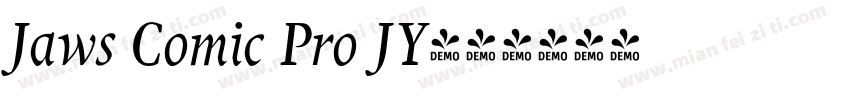 Jaws Comic Pro JY字体转换